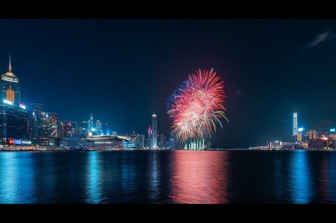 2025 Chinese New Year Fireworks Open Bar Yacht Dinner Cruise HK - Entering the Kiki Wan start point: King Wan Street Landing at 6:00 pm