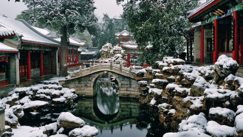 Beijing: Beihai park e-ticket entry - Nine-Dragon Wall and Round City: architecture you can read with your feet