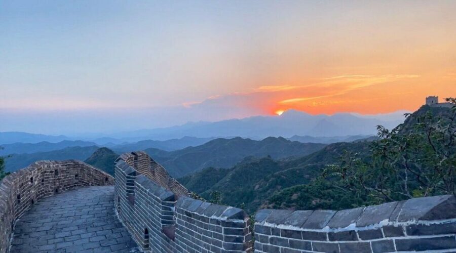 Beijing: Best Great Wall Sunset Tour - Gubei Water Town at night: the calm after the stairs
