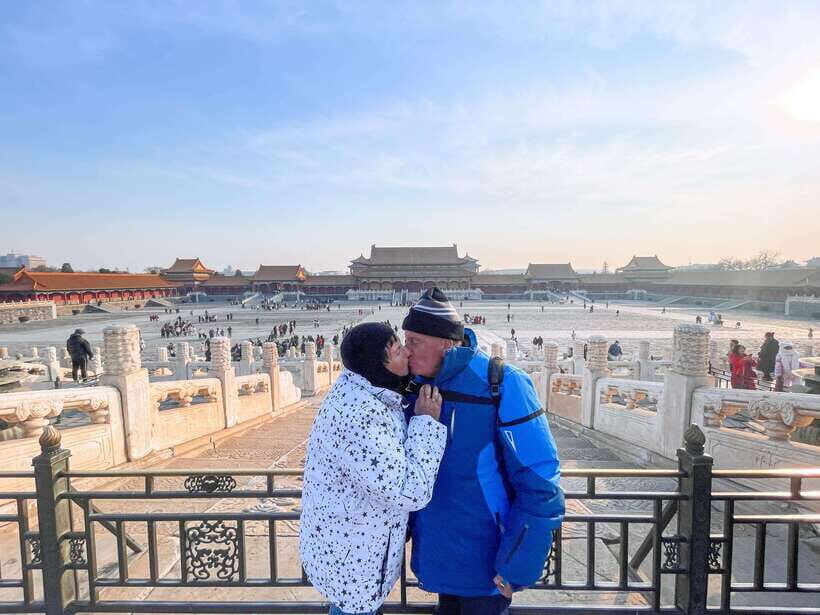 Beijing: Forbidden City, Tian'anmen Square & Great Wall Trip - Entering the Forbidden City from the Meridian Gate: the central axis route that makes sense