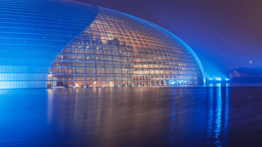 Beijing: Natinonal Center For The Peformance Arts Ticket - Evening Light and Cultural Performance Energy