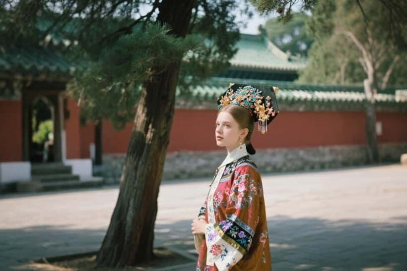 Beijing: Temple of Heaven Hanfu Photography with Ticket - Step 2: Professional photography at Wanshou Pavilion area