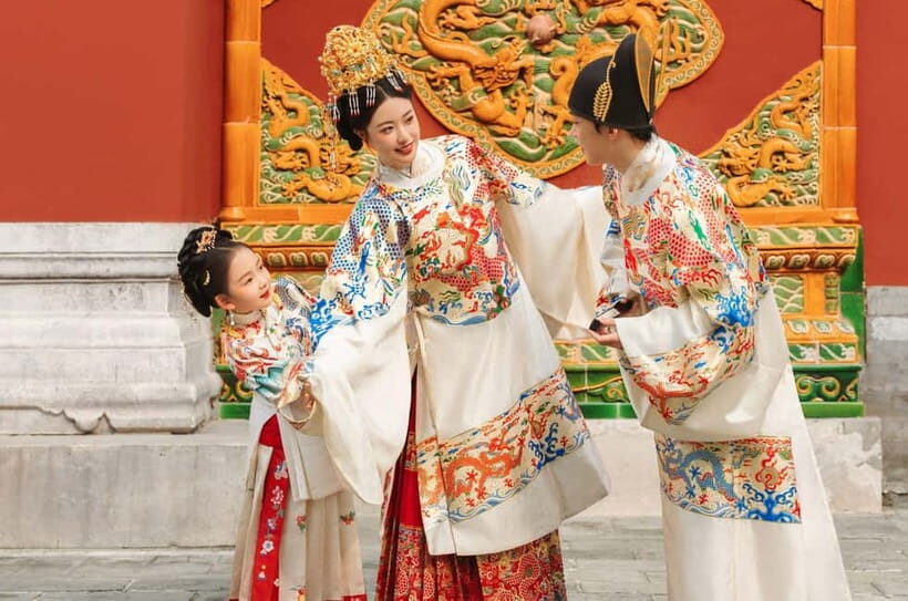 Beijing Traditional Hanfu Experience & Photoshoot for Groups - Meeting at Jinyu Hutong Exit C: A Clear Start in the Right Part of Beijing