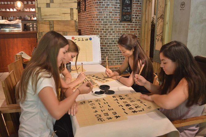 Beijing Wangfujing Calligraphy Class by Forbidden City - What it’s like as an experience: tea, a bookstore vibe, and learning by doing