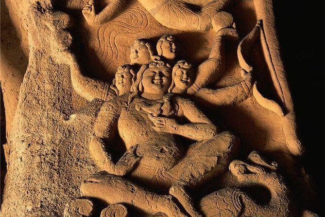 Bullet Train To Datong Yungang Grottoes from Beijing Private Day Tour - Yungang Grottoes: 252 cliffside caves and the 7-meter Buddha moment