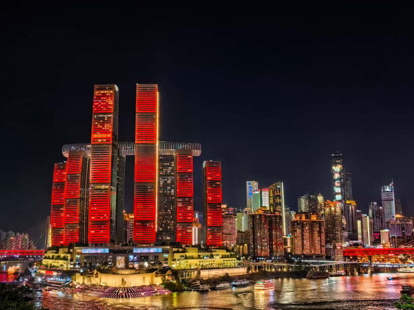 Chongqing: Magic Night View and Secret Viewing Spots Tour - Nanbin Zhonglou Square: a short stop that helps the skyline make sense