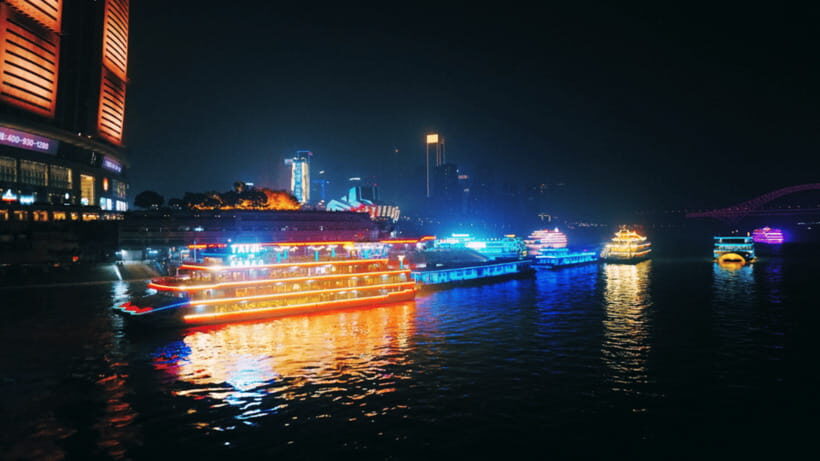 Chongqing: Two Rivers Night Cruise- Yangtze & Jialing Rivers - Hongyadong Pier and Boarding: Where the Night Usually Starts