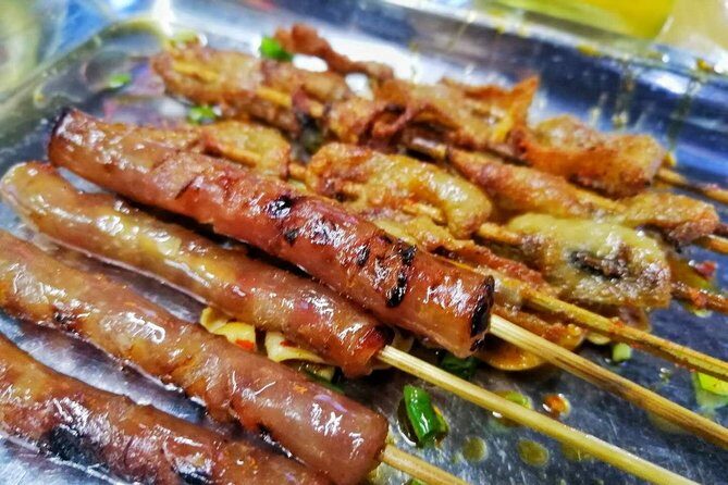 Evening Foodie Adventure in Chengdu the Land of Plenty - Stop 3: Guangming Road’s fired beef cake hunt (plus spicy glass noodles)