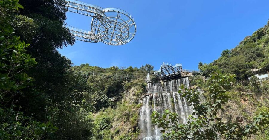 Guangzhou to Gulong Canyon and Cave Fairland PRI Day Tour - The Glass UFO Platform Suspended 72 Meters Above the Canyon