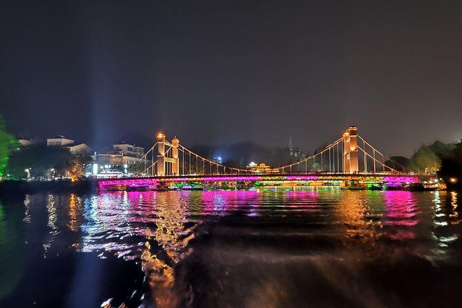 Guilin Four lakes night cruise with the English speaking driver from Guilin hotel - The route: Shan Lake to Rong, Gui, and Molong Lakes (and back)