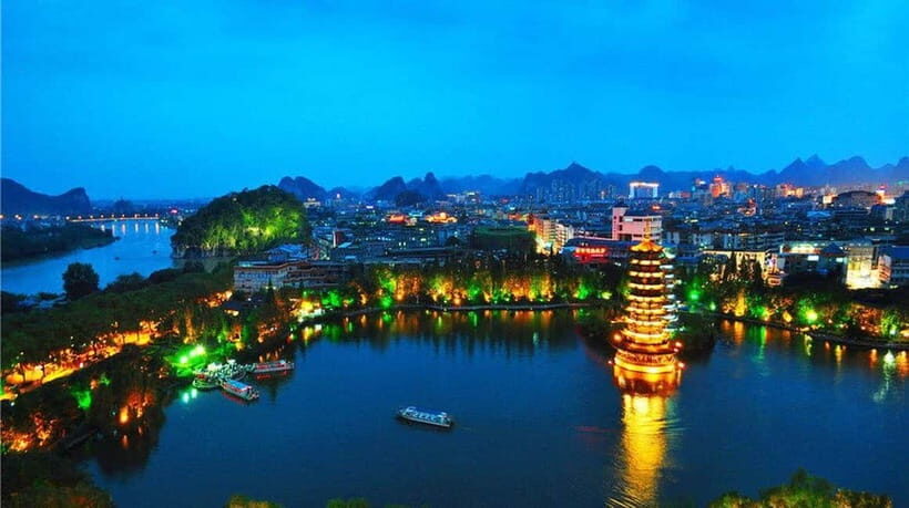 Guilin: Night Cruise on Two Rivers & Four Lakes with Lights - The Boat Setup: AC Comfort With Real Views