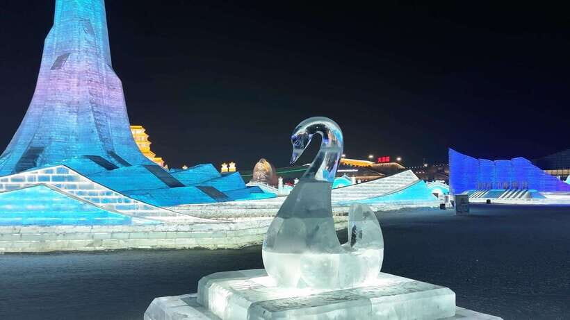 Harbin Ice and Snow Fairyland Private Day Tour - Sun Island at 11:00: snow sculpture craft, plus winter play