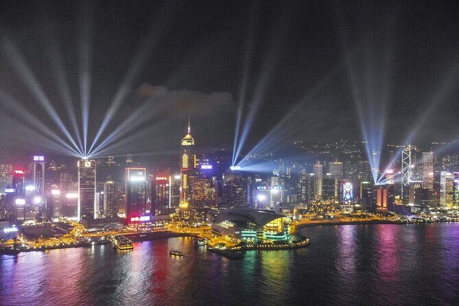 Hong Kong Guided Dinner + Laser Show Lounge Entry (2023) | 200+ booked - Included dinner: Chinese fried rice & seafood, plus your drink