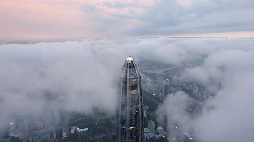 Iconic Shenzhen Skyscraper - Ping An Finance Center - Reading Shenzhen from above: east, west, north, south