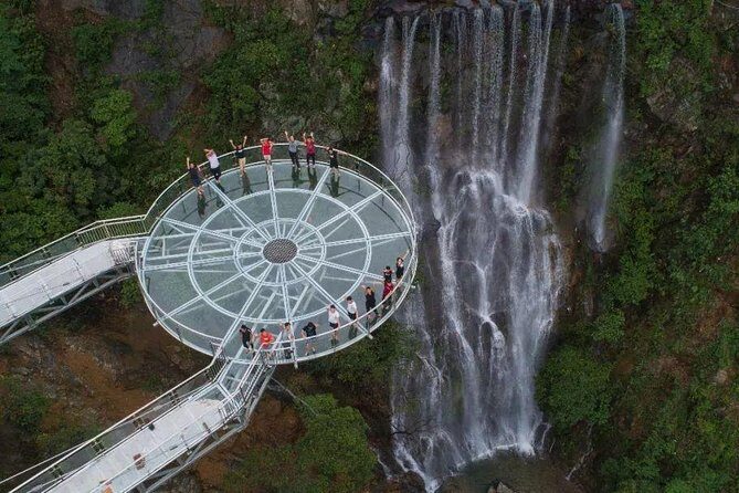 Private Day Tour to Gulong Canyon Glass Bridge from Guangzhou - Your uphill start: nine-waterfall path, shoes, and smart pacing