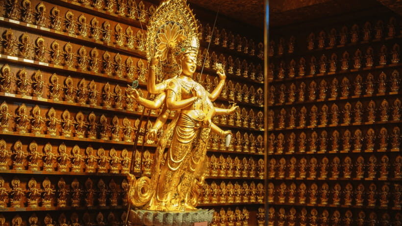 Sanya: Nanshan Cultural Tourism Zone Ticket and Tour Car - Nanshan Temple Grounds: Traditional Architecture and a Buddhist Setting