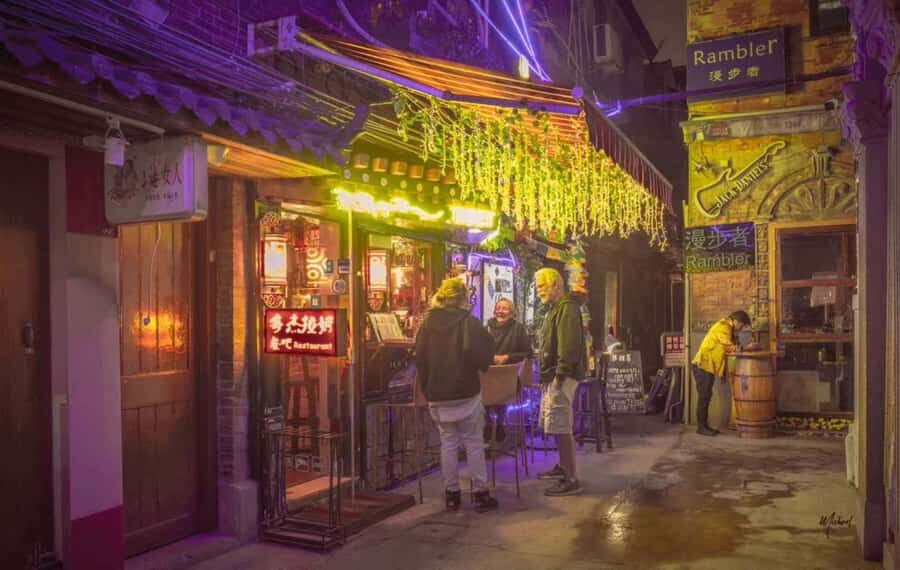 Shanghai: 4-Hour Nightlife Adventure & Tasting Bike Tour - Xintiandi and the barbecue street: where the evening turns social