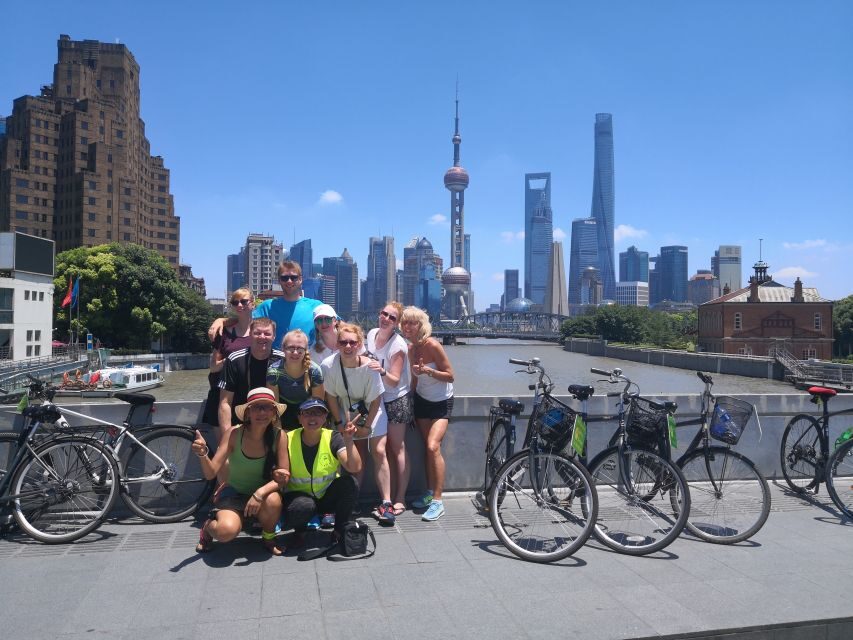 Shanghai: Full Day Classic Bike Tour With an Authentic Lunch - Xintiandi pedestrian lanes: fashion meets historic style