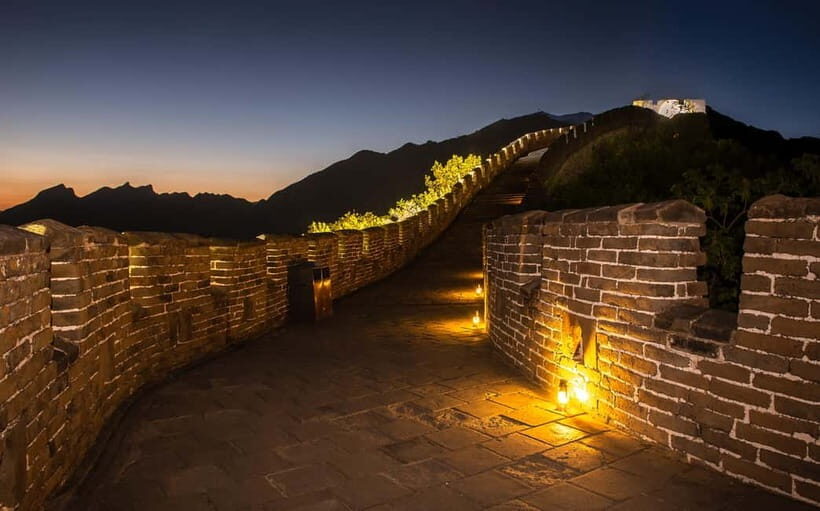 Sunset Glow at Mutianyu Great Wall Night Bus Tour+Ticket - Why Mutianyu Night Lights Feel Different From Daytime