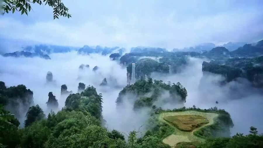 Tianmen Mountain National Forest Park - Ride the 7,455-Meter Cable Car Up to the Views