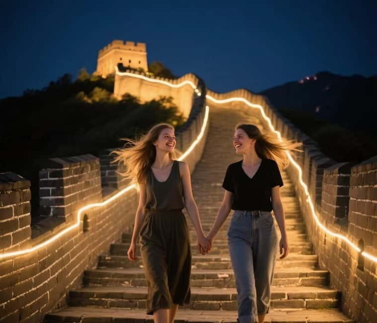 Twilight Glow at Mutianyu Great Wall Evening Bus Tour+Ticket - Getting on the Wall: cable car + free shuttle inside the scenic area