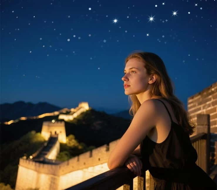Twilight Glow at Mutianyu Great Wall Evening Bus Tour+Ticket - Sunset glow to full lighting: how the timing shapes what you see