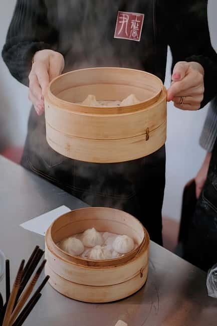Vegan Soup Dumpling Making in Shikumen(Shanghai style Lane) - Steaming and Eating: Your Dumplings, Your Result