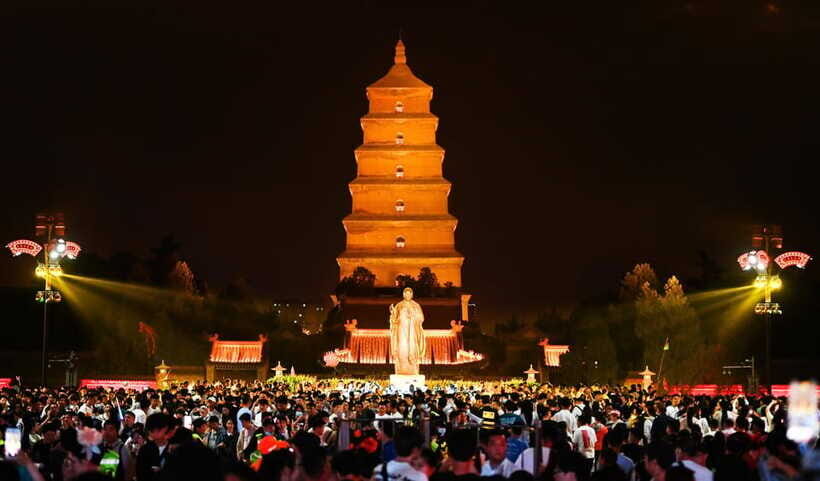 Xi'an: Daci'en Temple(Great Wild Goose Pagoda) E-ticket - Inside Dacien Temple: the calmer side of the pagoda story