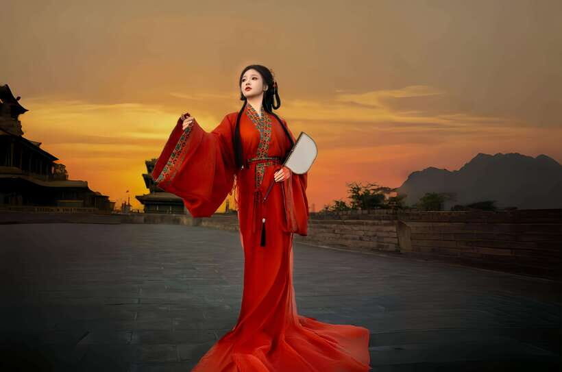 Xi'an: Hanfu and Tang Dynasty Costume Photo Shoot - City Wall Photos: The Cinematic Hero Pose Moment