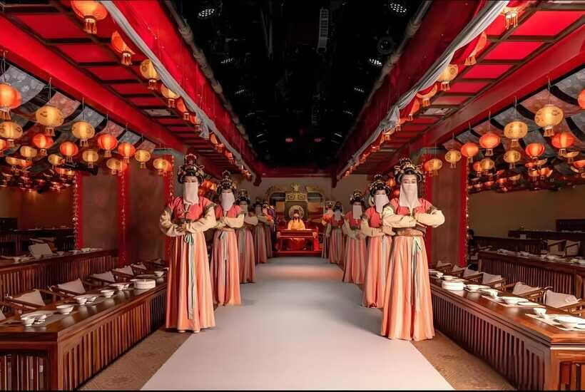 Xi'an: Royal Banquet with Chinese Cultural Performance - Tang-themed rooms, hosts in costume, and court music